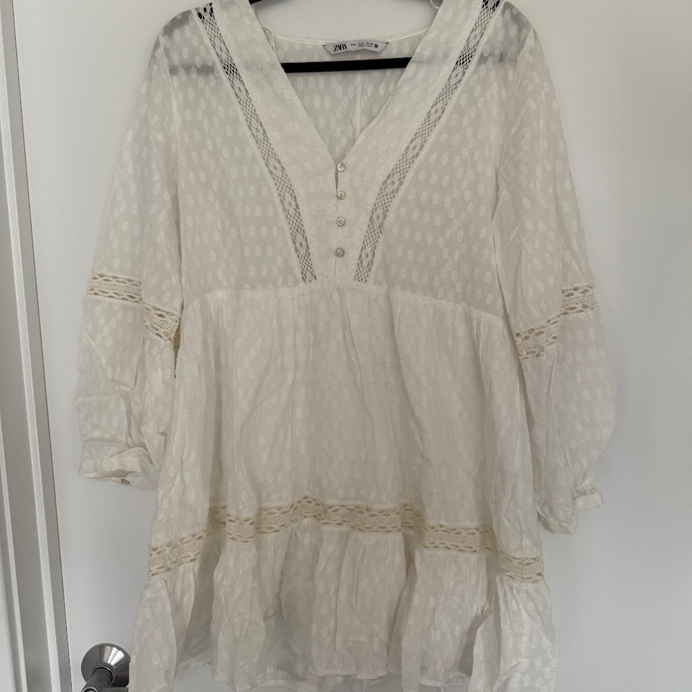 Zara White Dress